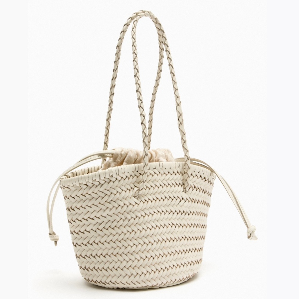 Price Firm - ZARA Leather Woven Tote Bag - Picture 2 of 15